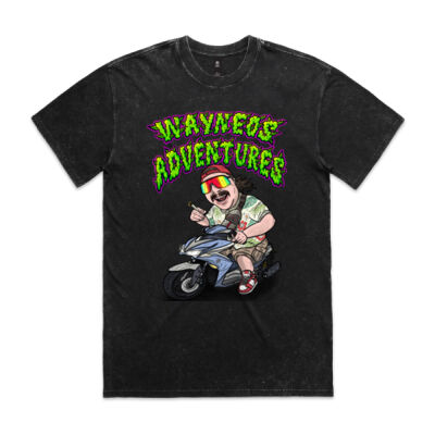 WayneO's Adventures - Stone Wash T-Shirt Thumbnail