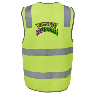 WayneO's Adventures Day & Night Hi-Vis Vest (Letters Only On Back) Thumbnail