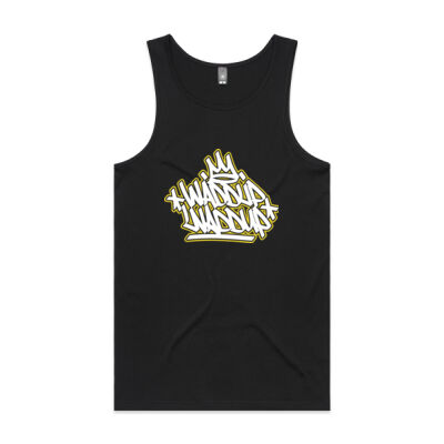 WayneO's Adventures - Waddup Waddup Singlet (Handstyle Graffiti Design) Thumbnail