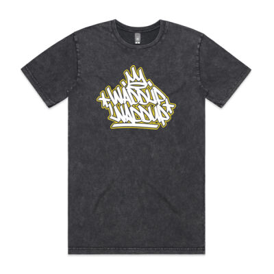 WayneO's Adventures - Waddup Waddup Stonewash Shirt (Handstyle Graffiti Design) Thumbnail