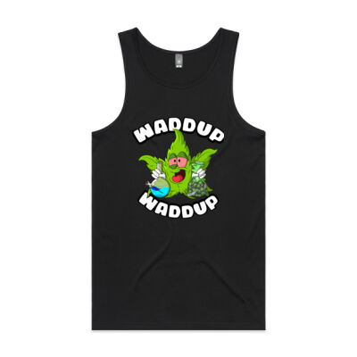 WayneO's Adventures - Waddup Waddup Singlet (Leaf Design) Thumbnail