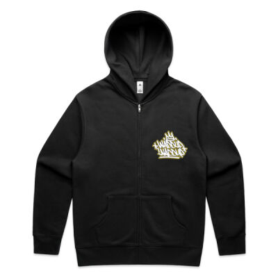 WayneO's Adventures - Waddup Waddup Zip Up Hoodie (Handstyle Graffiti Design) Thumbnail